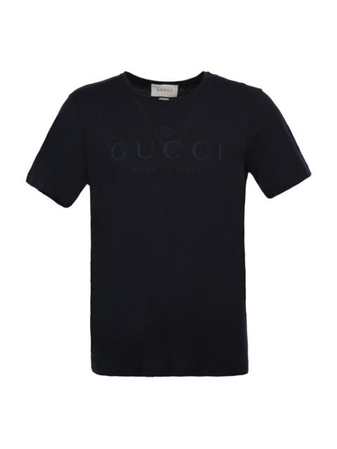 GUCCI Gucci Classic Logo T-shirt 'Navy' 441685-X3A80-4440