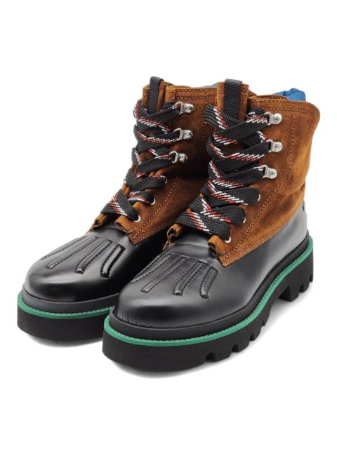 DSQUARED2 Rubber and Leather Hiking Duck Boots Black 44 11US $1220