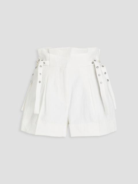 3.1 Phillip Lim Hammered cotton and linen-blend shorts