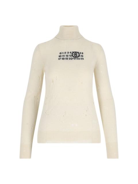 MM6 Maison Margiela VIRGIN WOOL SWEATER 'NUMERIC'