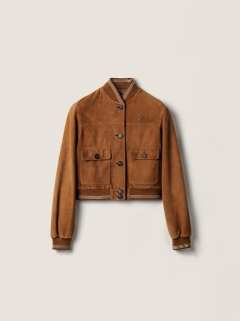 Miu Miu Suede blouson jacket