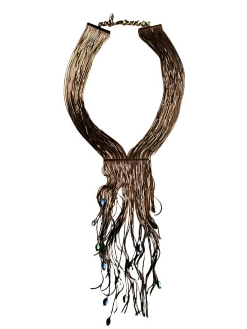 Other Designers Multi Thread Fringes Necklace