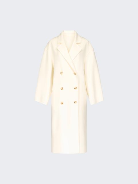 Loulou de Saison Borneo Long Coat Ivory