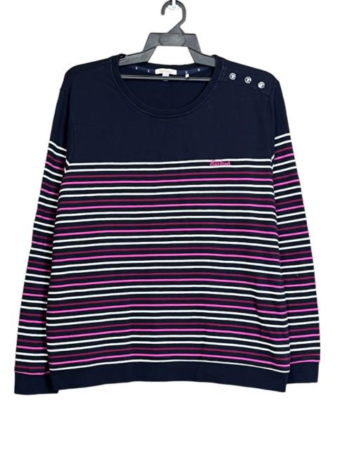 Barbour NICE🔥BARBOUR BAGGY STYLE STRIPED PULLOVER SWEATSHIRT