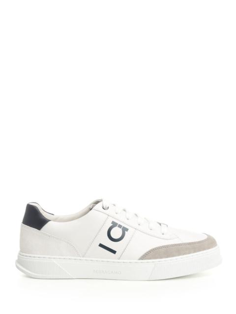 FERRAGAMO Ferragamo Men Low-Top Sneaker With Gancini