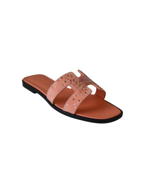 Hermès Hermes Oran Sandals Crystal Orange