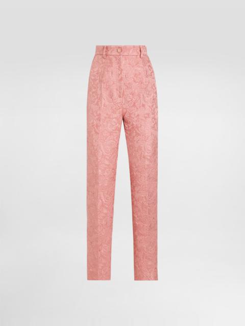 Dolce & Gabbana Tailored quilted floral jacquard pants
