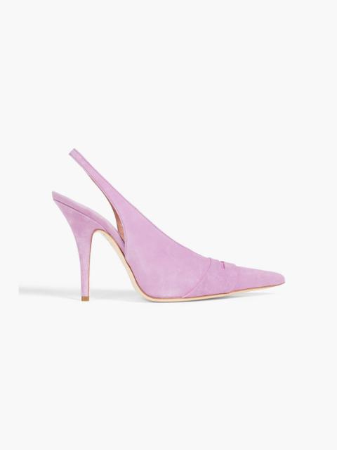 Other Designers Suede slingback pumps