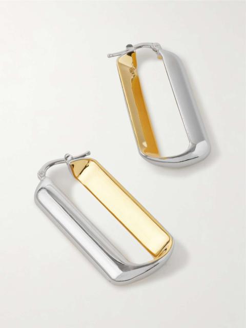 Silver- and gold-tone earrings Silver