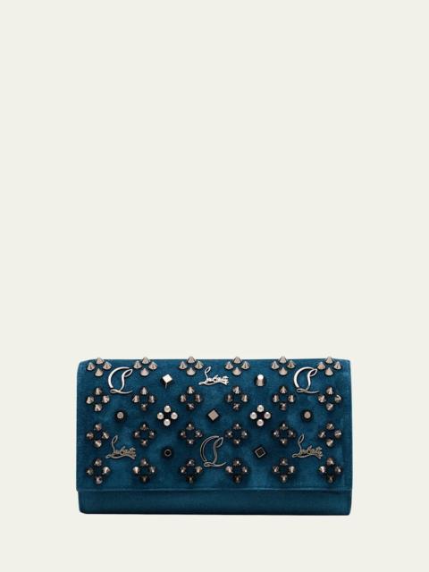 Christian Louboutin Paloma Wallet on Chain in Loubinthesky Suede
