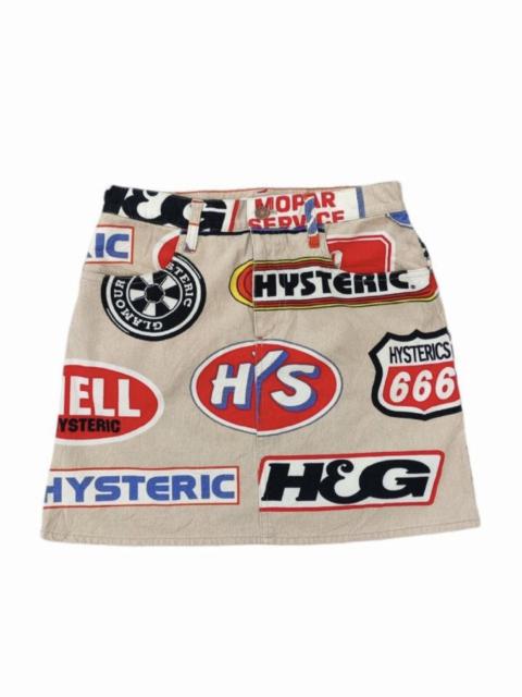 Hysteric Glamour HYSTERIC GLAMOUR RIP OFF RACING LOGO SKIRT