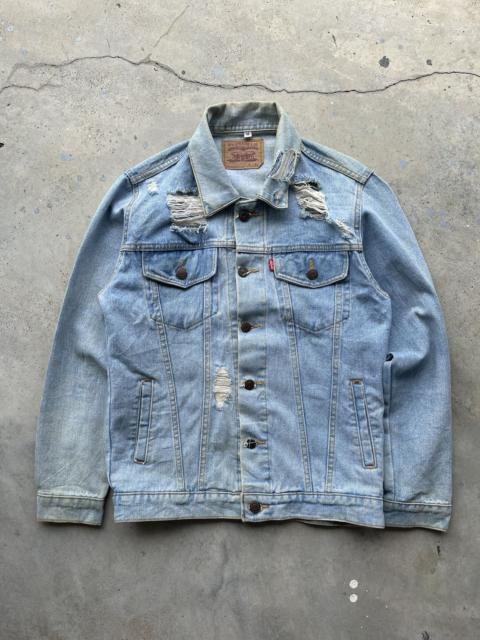Levi's Levi’s rustic & rugged distressed trucker denim jacket