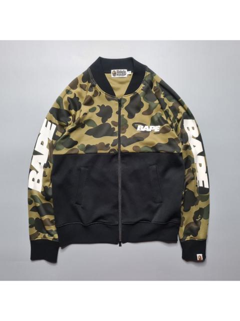 A BATHING APE® Bape - 1st Camo Green Track Jacket