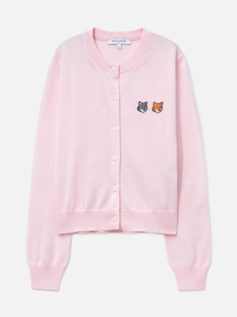 Maison Kitsuné DOUBLE FOX HEAD REGULAR CARDIGAN