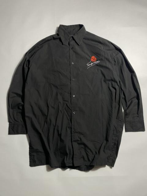 NUMBER (N)INE NUMBER (N)INE OVERSIZE SHIRT BUTTON UP ROSE LOGO