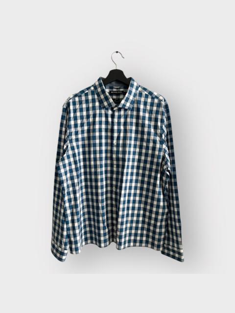 Other Designers STEAL! 2000s Michael Kors Blue Plaid Flannel Shirt
