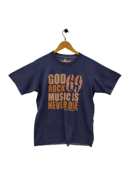 Other Designers Vintage T&C God Rock Music Is Never Die Surf x Rock Fusion