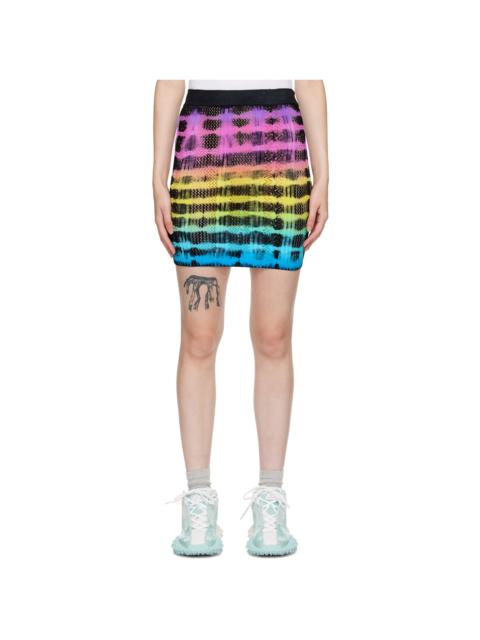 AGR Multicolor Tie-Dye Miniskirt