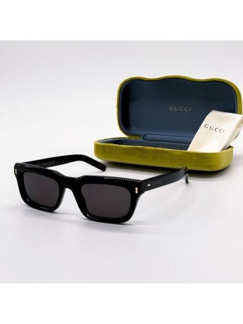 GUCCI NEW GUCCI GG1524S 001 SQUARE BLACK GREY UNISEX SUNGLASSES GU