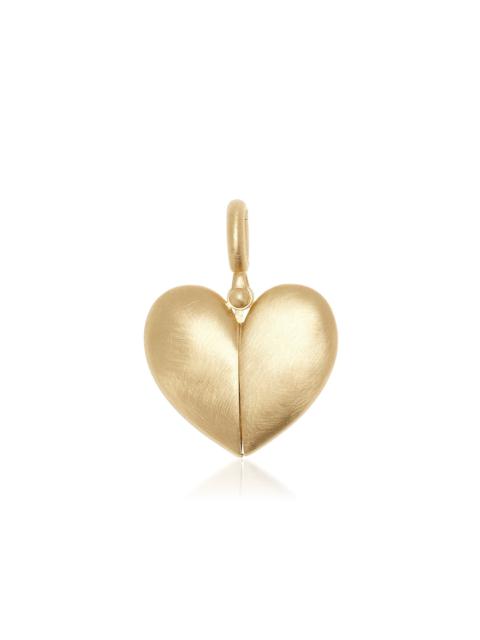 LAUREN RUBINSKI Paulette 14K Yellow Gold Open Heart Pendant gold