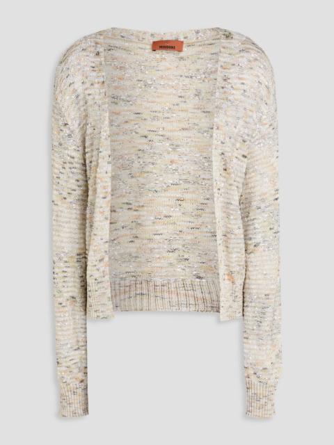 Missoni Sequin-embellished crochet-knit cardigan