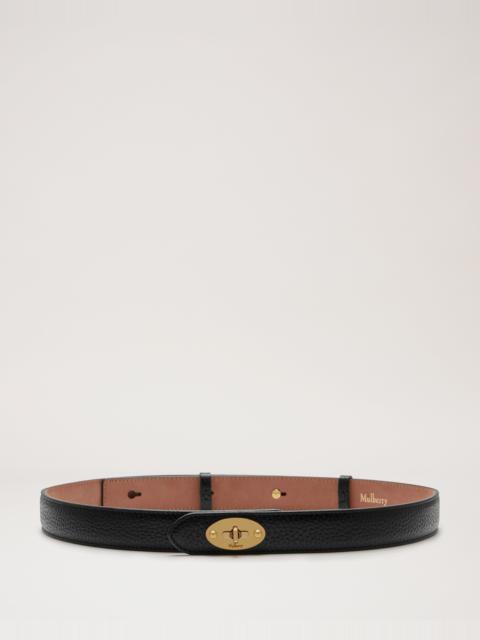 Mulberry Thin Darley Belt
Black Natural Grain Leather