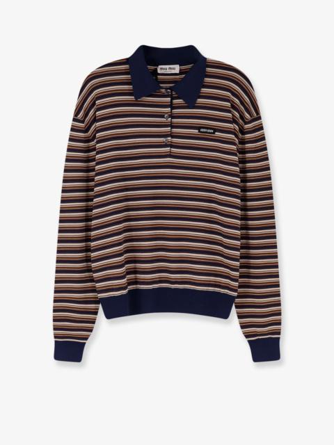 Miu Miu Miu Miu Women Virgin Wool Polo Shirt