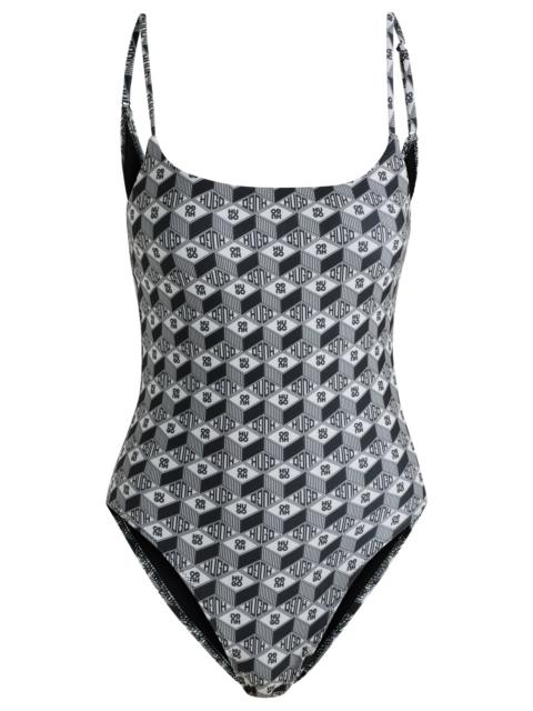HUGO QUICK-DRYING SWIMSUIT WITH ALL-OVER PRINT