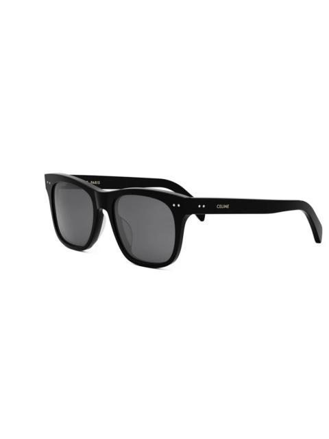 CELINE Celine CELINE THIN Smoke Square Men's Sunglasses CL40322U 01A 54