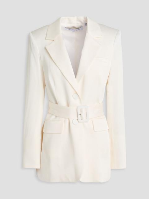 VERONICA BEARD Ryanne Dickey belted crepe de chine blazer