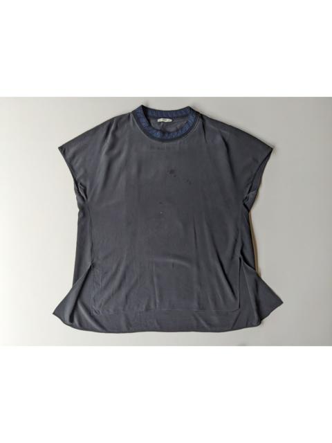 FENDI Fendi Zucca jacquard ribbed collar silk