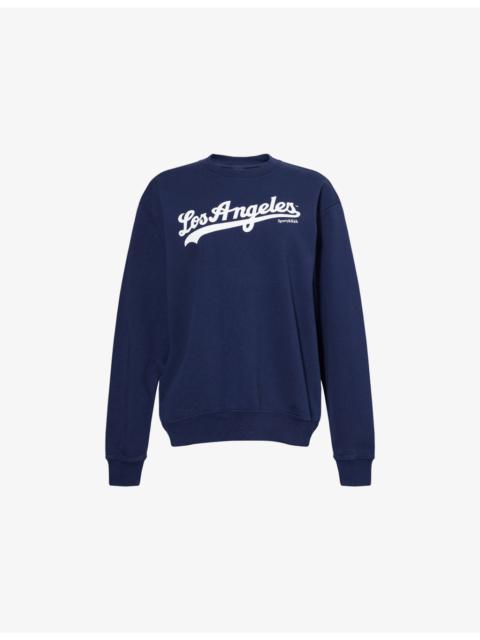 Sporty & Rich Dodgers Round-Neck Cotton-Jersey Sweatshirt