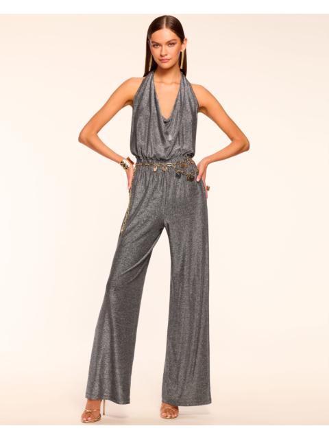 RAMY BROOK Ginger Sparkle Knit Halter Jumpsuit