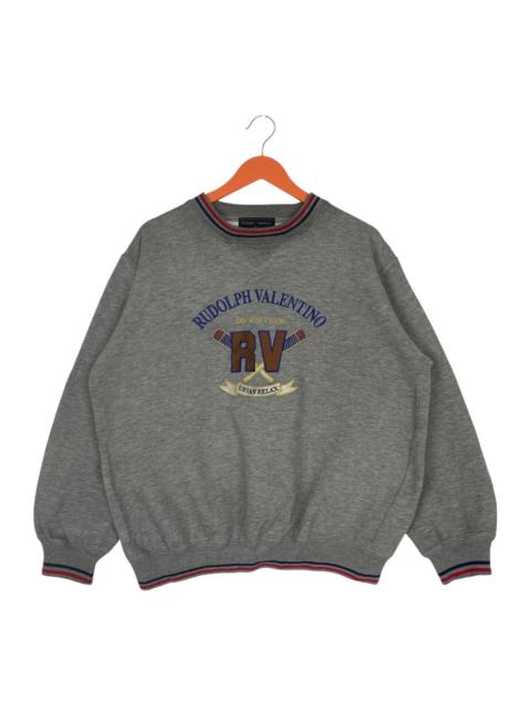 Valentino Vintage Rudolph Valentino Embroided Logo Sweatshirt