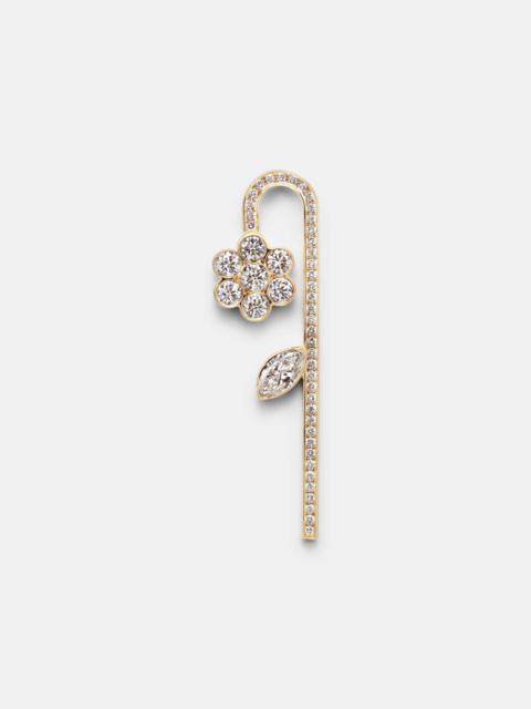 SOPHIE BILLE BRAHE Tournesol 18kt gold earring with diamonds