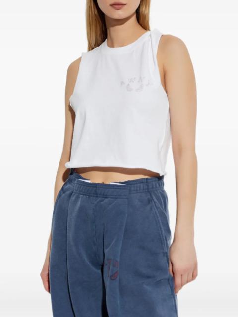 T BY ALEXANDER WANG - Women Graphic Twisted Muscle Tank Top