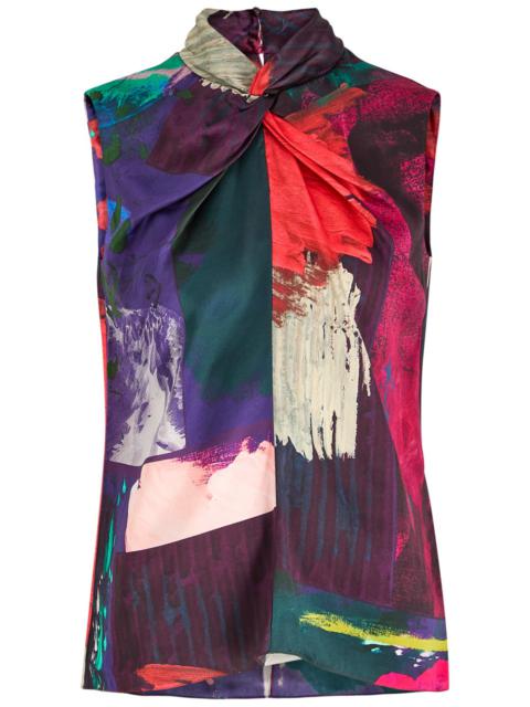 Roksanda Roksanda Ava Printed Silk-satin top