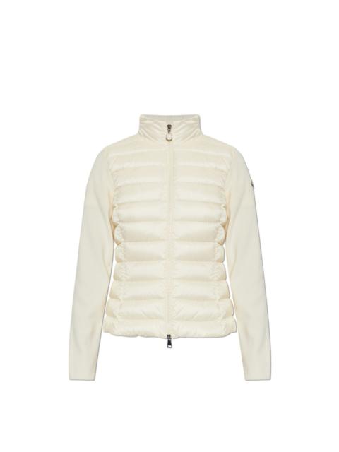 Moncler MONCLER Women's White Down Cardigan New (Women's size:10;)
