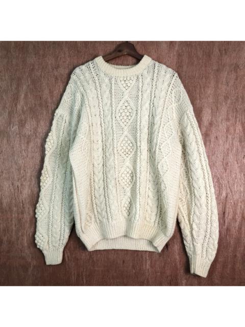 Other Designers Japanese Brand - VINTAGE CROCHETED KNIT SWEATER PATTERNED KNIT