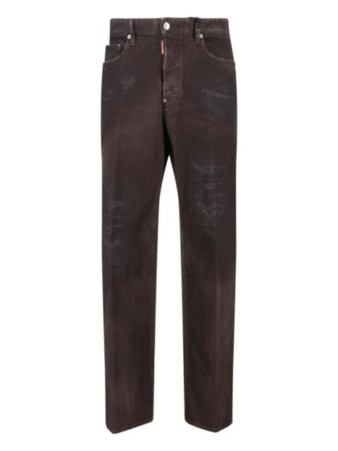 DSQUARED2 'BULL LEATHERETTE' JEANS