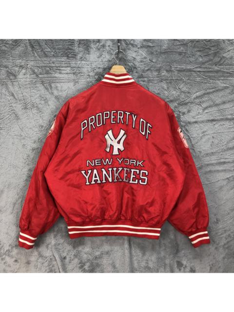 Other Designers Vintage - MLB New York Yankees Big Logo Red Coach Jacket #4618-168