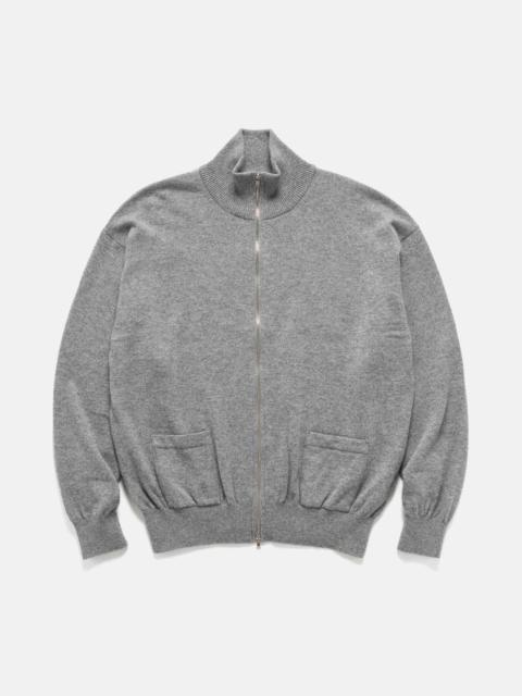 HERILL American Deadstock Zipup Sweater Top Gray