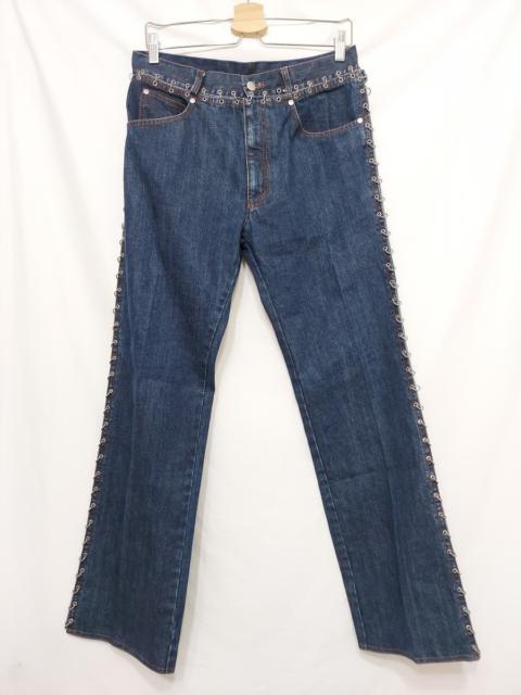 Jean Paul Gaultier Deconstructed Chain Link Metal Ring Jeans