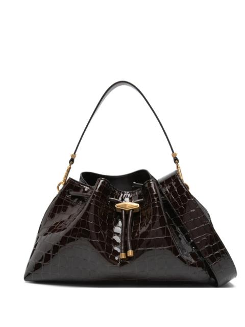 JIMMY CHOO Bon Bon croc-effect bucket bag