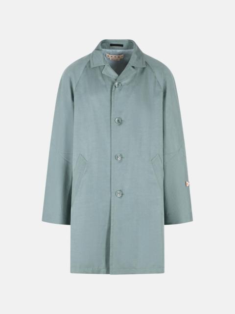 Marni GREEN 'LYOCELL' TRENCH COAT