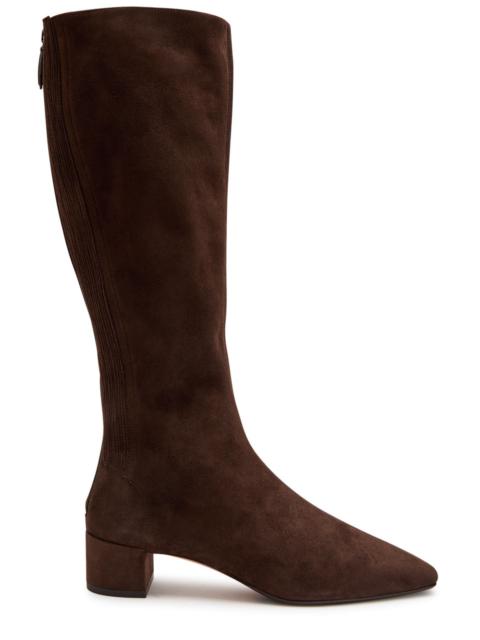 AQUAZZURA Aquazzura Saint Honore 35 Suede Knee-high Boots