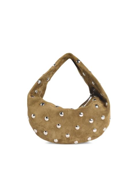 KHAITE scale pattern studded olivia shoulder bag