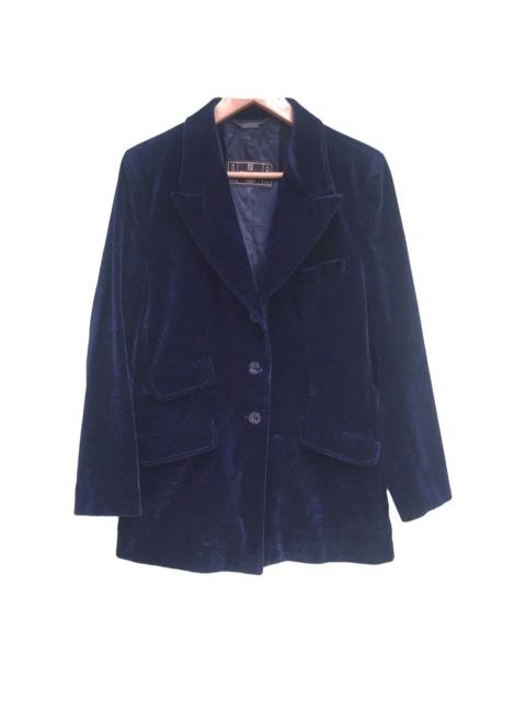 FENDI Vintage Fendi Jeans Luxury Velvet Navy Blazer