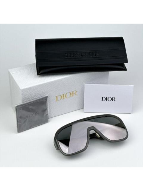 Dior NEW Dior DIORBOBBYSPORT M1U 45A7 Grey Silver Mirror Unisex Mask Sunglasses