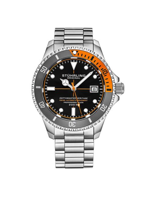 Other Designers Stuhrling Original Aquadiver Automatic Black Dial Men's Watch M13518
